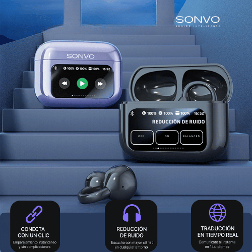 Sonvo™ Auriculares de Clip Inteligentes